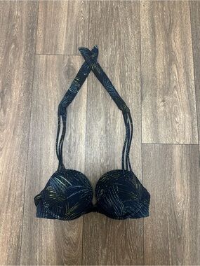Y2K Tropical Print Padded Bikini Top